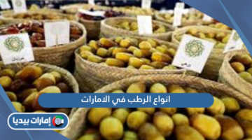 انواع الرطب في الامارات